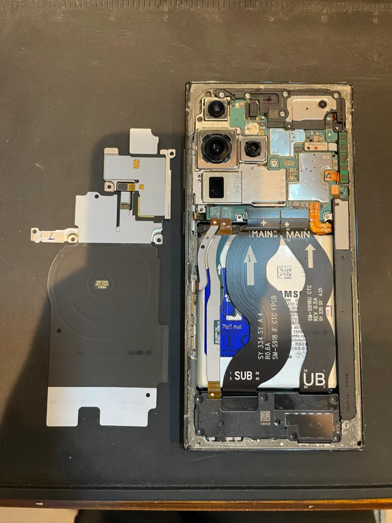 Galaxy S23Ultra背面・コネクター分解