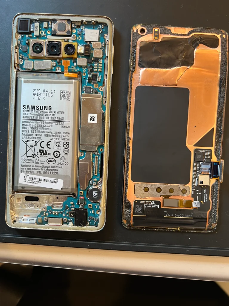 Galaxy S10液晶パネル取り外し