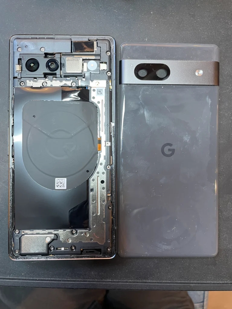 Googlepixel7a背面パネル取り外し