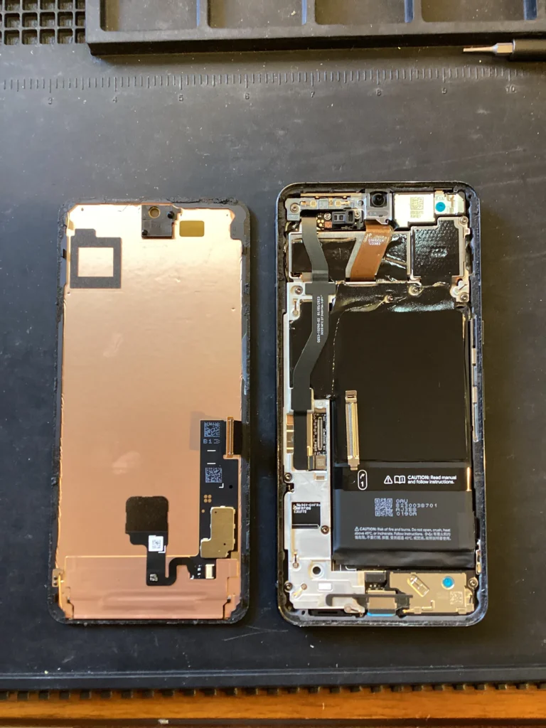 Googlepixcel7aリアカメラレンズ分解