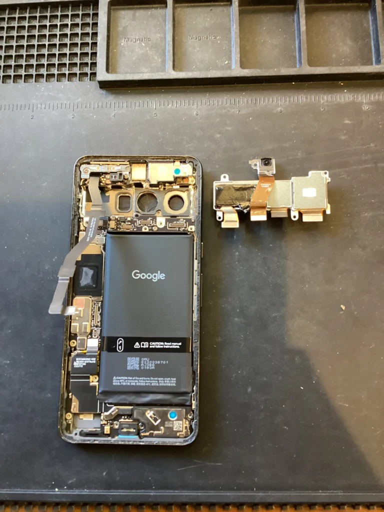Googlepixcel7aリアカメラレンズ分解