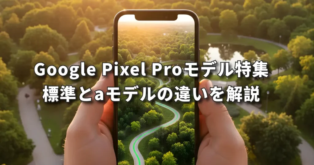Google Pixel Proモデル特集。標準とaモデルの違いを解説
