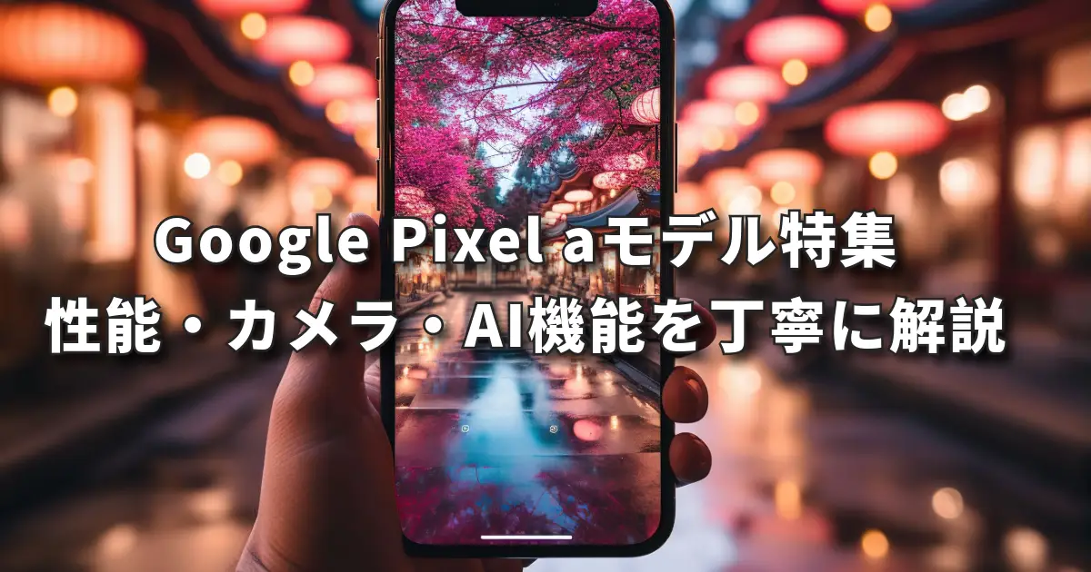 Google Pixel aモデル特集、性能・カメラ・AI機能を丁寧に解説
